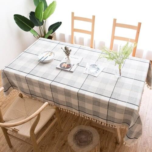 Linen Table Cloth Dining Home Kitchen Decoration Tablecloths for Rectangular Square Table Cover Desk Clothes for Party Wedding