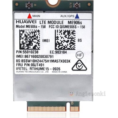 ME906S Mobile Broadband Card for Lenovo X260 T460 T560 X1C L560 P50 LTE HSPA+ 4G Module ME906S-158