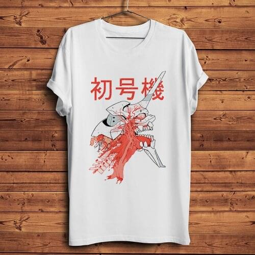 Anatomy of EVA Mecha anime tshirt Men White Casual short sleeve T Shirt Unisex Japan manga ACGN Otaku streetwear Tee