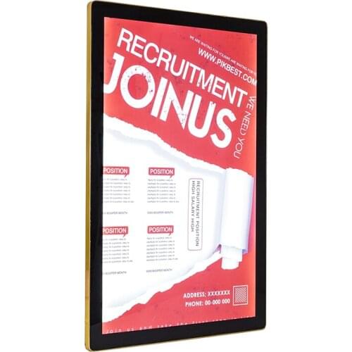 Customizable light display boxes led crystal signage consumption led advertising light box