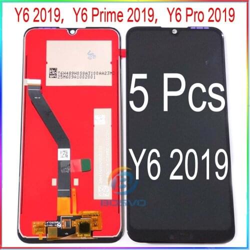 Wholesale 5 Pcs/Lot for Huawei Y6 2019 LCD Y6 Prime 2019 screen Y6 Pro 2019 display with touch with frame assembly