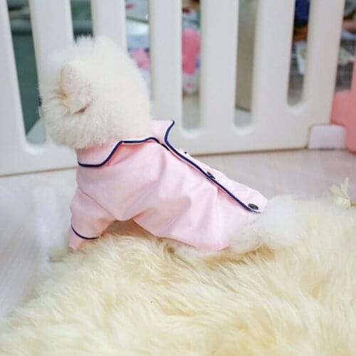 Xs-M Pet Dog Pajamas Dog Soft Silk French Bulldog Pajamas Cat Cotton Fabric Fashion Home Clothes Pet Coat Clothing For Dog