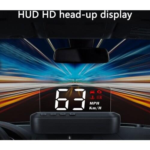 1PCS Universal OBD HUD Head-up Display Car Speed Projector Auto Speedometer KMH/MPH Compatiable with All Cars, Truck Vehicle