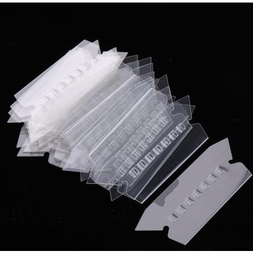 Blank Inserts for Hanging File Folders, Clear File Folders and White Paper, 25/Pack