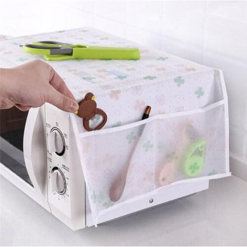 Kithen Microwave Oven Dust Cover Printer Waterproof Oil proof Dustproof Storage Bags Decorative Covers Organizer