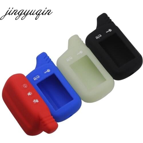 Jingyuqin Two Way Car Alarm Silicone Case For Tomahawk TZ9010 SL-950 S-700 LCD Remote for Scher-Khan Silicone Cover