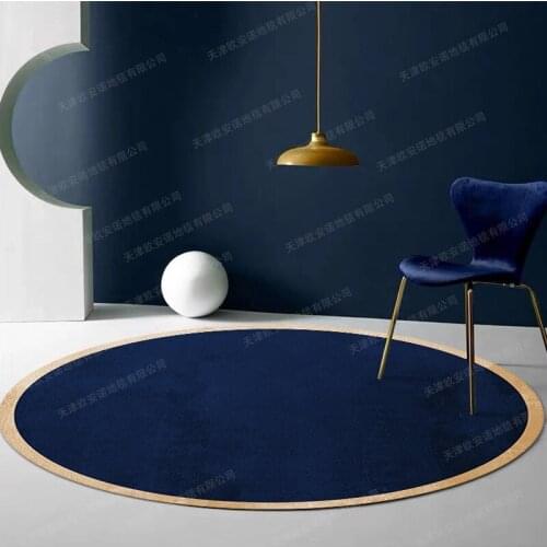 Modern Minimalist Living Room Circle Rug Bedroom Sofa and Tea Table Household Balcony Library Corridor Tatami Anti-slip Rug