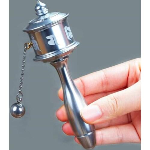 High Quality Multi-color optional Manual prayer wheel Buddhist articles Tibetan six-character Daming Guanyin Heart Mantra