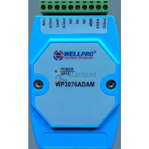 1 Channel Isolated High Accuracy 16-bit 0-20mA 4-20mA / 0.01mA DC Current Analog Output ADAM Module RS485 Modbus, DIN Rail