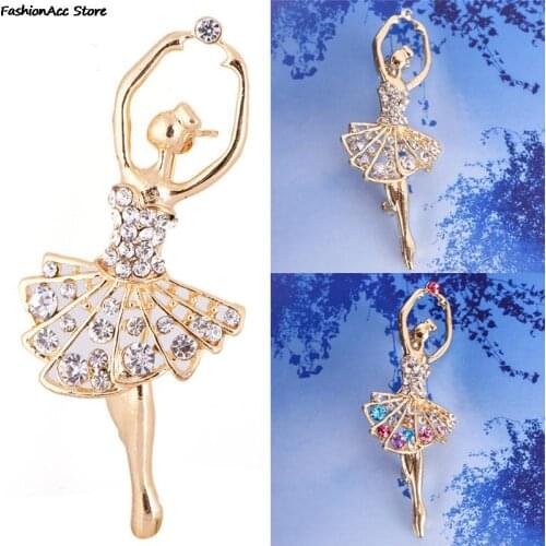 1 PC Statment Ballet Dance Unhas Pins Shanle Collier Souvenirs for Womans Broach Esmaltes Wedding Brooch Broche Pin Up Hijab
