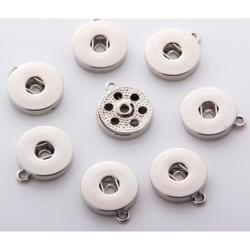 10PCS/lot Single ear Snap pendant Jewelry Findings 18mm Snap Buttons DIY Accessories for Ginger Snap Bracelet Bangles NBA003