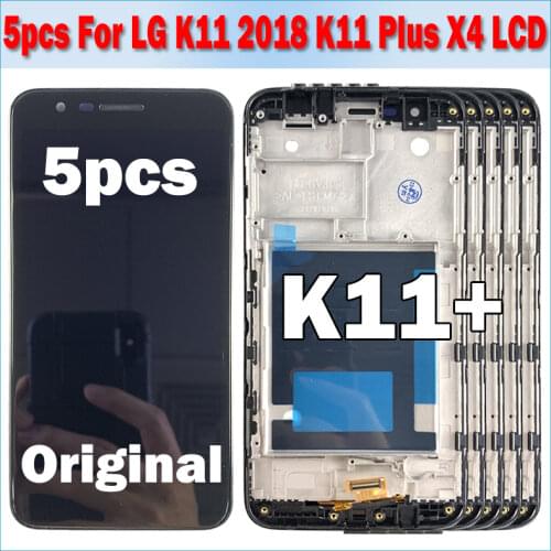 5pcs/lot For LG K11 K11+ X4 / X4+ X410E X410EOW LCD Display Touch Screen Digitizer For LG K11 Plus K10 2018 K30 Assembly LCD
