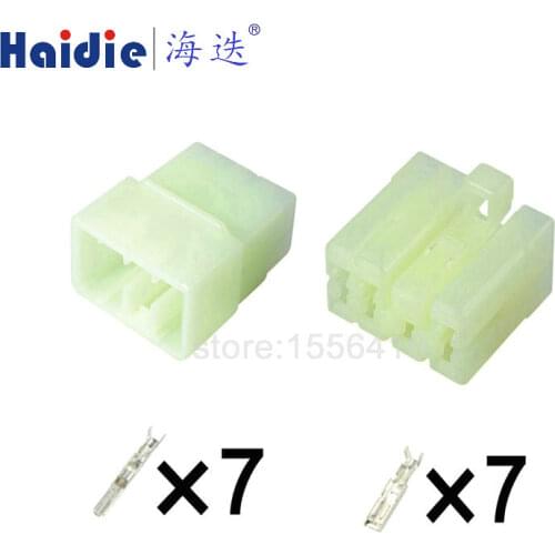 2sets 7pin Auto plastic housing plug wiring electric cable male connector 172505-1
