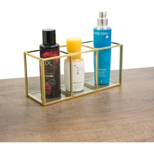 3 slots acrylic makeup cosmestic brush storage box organizer joyero acrilico organizador de maquillaje organizador de maquiagem