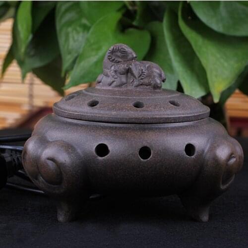 Aromatherapy gift three goat purple electronic furnace thermostat incense fragrance furnace