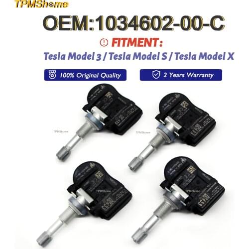 Car TPMS Sensor 1034602-00-C Tire Pressure Monitoring System 433MHz For Tesla Model S Model X Model 3 Tyre Air Monitor Sensor