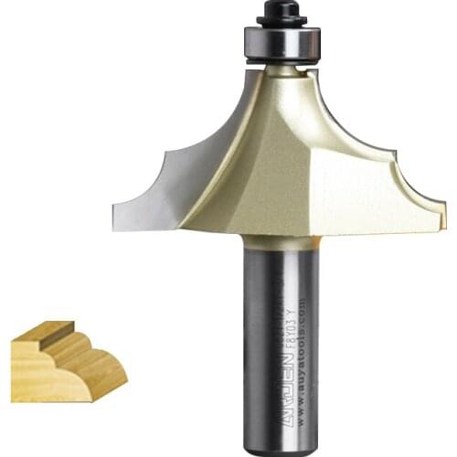 Woodworking Tools French Traditional Double Roman Ogee Table Bit Arden Router Bits - 1/2*3/4 - 1/2" Shank - Arden A0821138