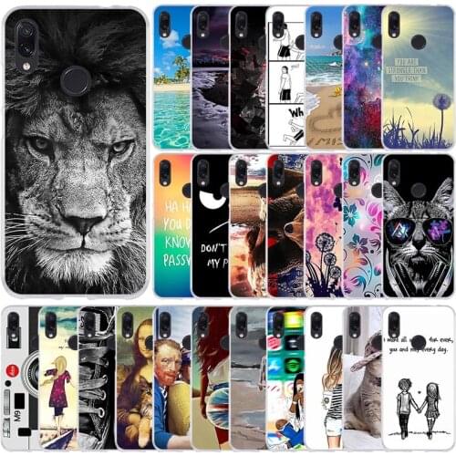 For Xiaomi Redmi Note 7 Pro Case Bumper Silicon Painting Soft TPU Phone For Xiaomi Redmi Note 7 Case 6.3 Inch Fundas Redmi Note7