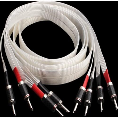 Hi-End Hifi Nordost silver plated cable Carbon fiber rhodium plated Banana plug interconnect cable