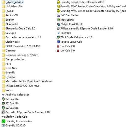Radio Code Calculators Collection