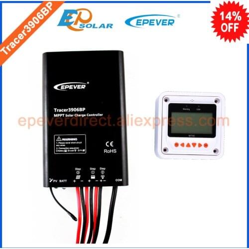 MPPT 12v/24v solar charge controller 15A 15amp Tracer3906BP with MT50 meter EPEVER brand direct supply