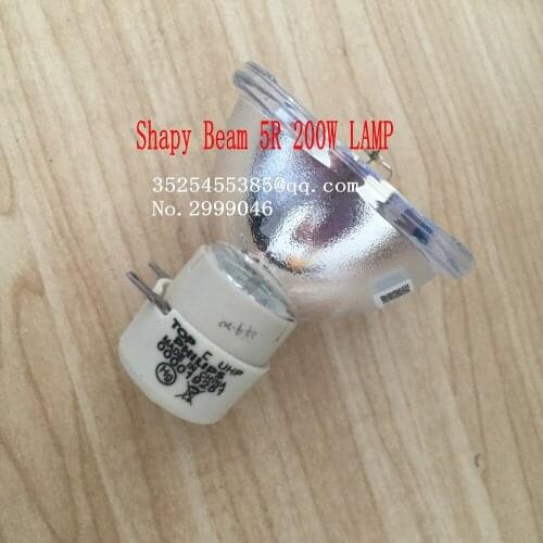 Free Shipping Shapy Beam 5R 200W LAMP Moving Beam 200 Lamp 5r Beam Scan 200 5r Metal Halide Lamps MSD Platinum 5R Halogen Lamp 4