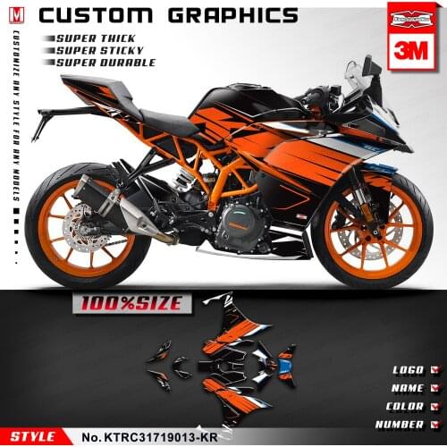 KUNGFU GRAPHICS Motorcycle Decoration Kit Custom Vinyl Stickers for RC 250 390 RC250 RC390 2017 2018 2019 2020 Customizable