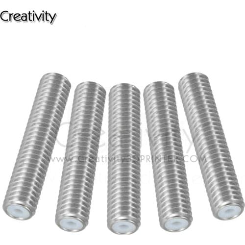 50/100pcs For Makerbot MK8 1.75mm Filament Stainless Steel With PTFE Tube M6*30mm 3D Printer Throat parts