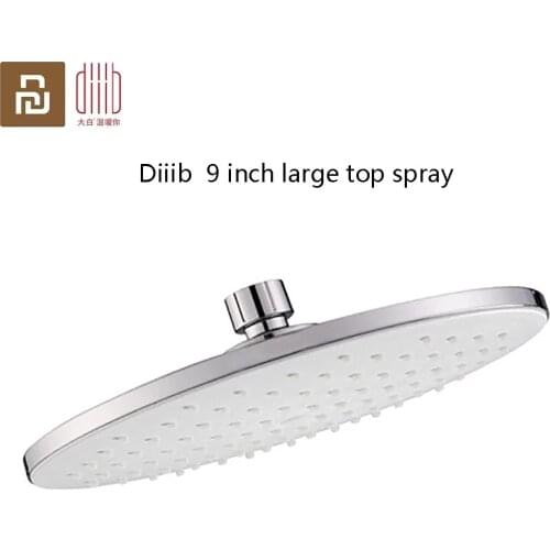 New Xiaomi Dabai Shower Head Rainfall 23x23cm 9-Inch Round ABS Plastic Rain Bathroom Top Sprayer Thin High Pressure From
