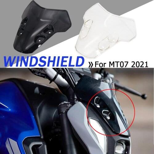NEW Motorcycle Accessories Front Screen Sports WindScreen Windshield Deflector For YAMAHA MT07 MT-07 MT 07 mt07 2021