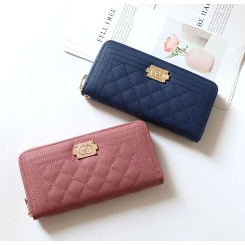New Ladies Wallet Long Wallet Zipper Large Capacity Clutch Bag Fashion Womens Wallet Mobile Phone Bag