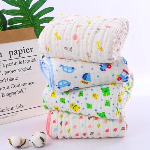 Muslin Swaddle Baby Blankets Swaddling 100% Cotton Swaddle Wrap for Newborn Babies 9 Layer Bath Towel Blanket Baby Bedding