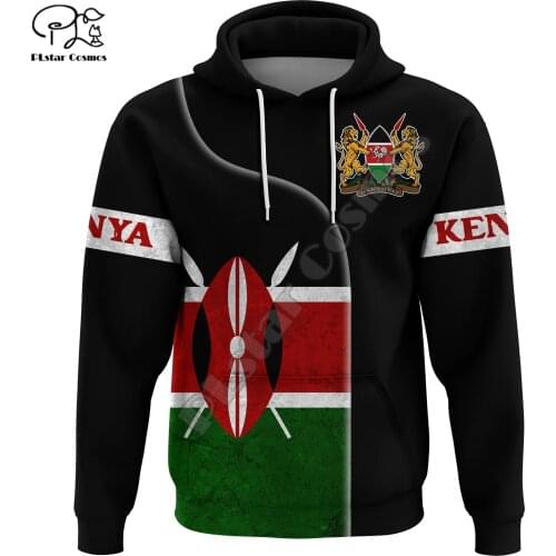 PLstar Cosmos Newest Africa Kenya Country Flag Tribe Culture Tattoo Pullover 3DPrint Men/Women Harajuku Funny Casual Hoodies B10