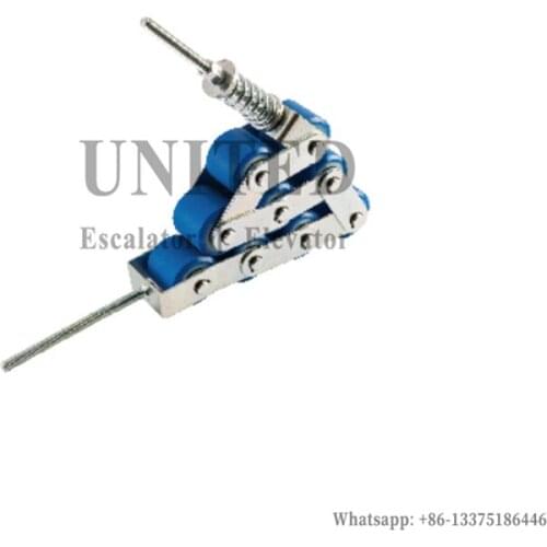 Escalator Handrail Pressure Chain Plate 9 Rollers L70mm Roller OD60mm W55mm 6202