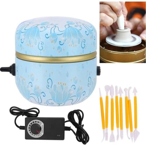 Professional Mini Pottery Wheel Machine Clay Kids Ceramic 100‑240V EU US AU UK Plug Art Craft Manual DIY Tools