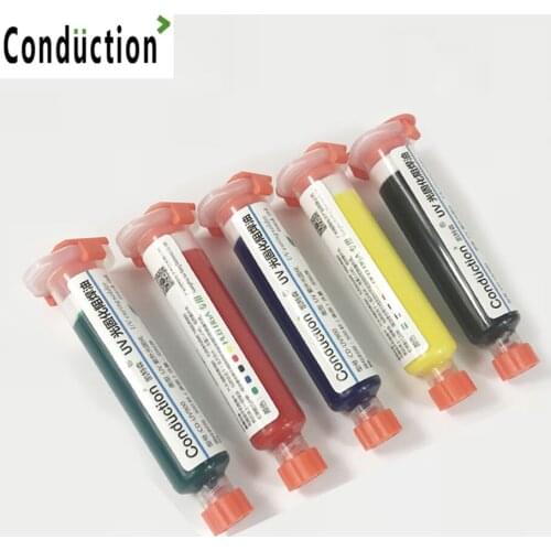 10cc UV PCB BGA Solder Resist UV Curable Soldering Great Mast Repair Paint Solder Mask Solder Resist 5 Colors
