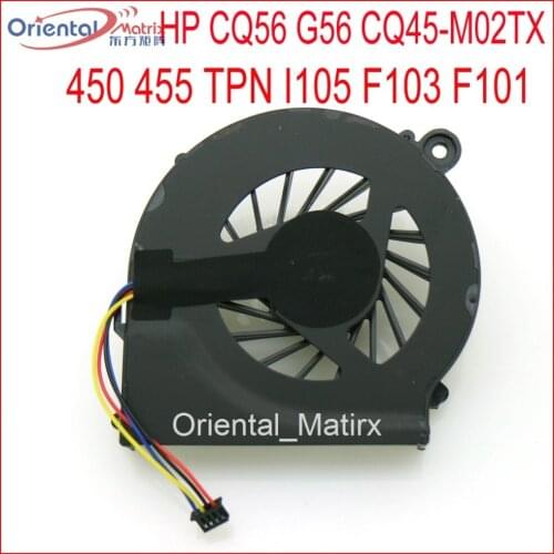 Free Shipping DFS53/05MCOT FAB9 DC5V 0.50A 4Pin For HP CQ56 G56 CQ45-M02TX 450 455 TPN I105 F103 F101 Laptop CPU Cooling Fan