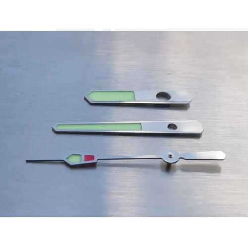 For NH35A/NH36A Automatic Movement Watch Hands Watch Parts Stainless Steel C3 Super Luminous Watch Hand Suitable for SKX/SBBN