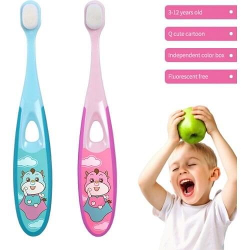 Kids Ultra-thin Super Soft Toothbrush Portable Eco-friendly Teeth Care Milk Toothbrush Oral Cleaning Oral Care Tools