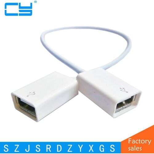 1pcs USB2.0 female to female data cable double-headed USB cable extension cable DIY OTG line 30CM