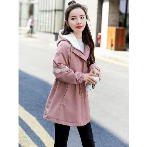 2021 Fashion Warm Cotton Padded Women Jacket Female Korean Loose Stand Collar Casual Parka Gril Snow Coat Tops