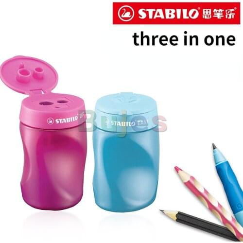 Stabilo 4502Serie Easy Professional 3 In 1 Pencil Sharpener,Colored Pencils,Charcoal Pen Knife Artist Portable School Stationery