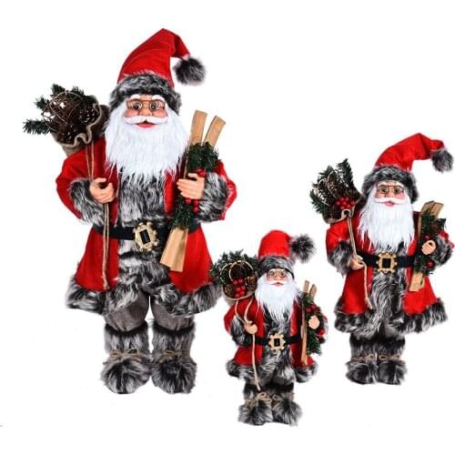 30/45/60cm Home Big Santa Claus Doll Christmas Decorations Children New Year Gift Christmas Tree Decor Wedding Party Supplies