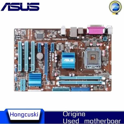 For ASUS P5P41T PLUS Used original motherboard Socket LGA 775 DDR3 G41 Desktop Motherboard