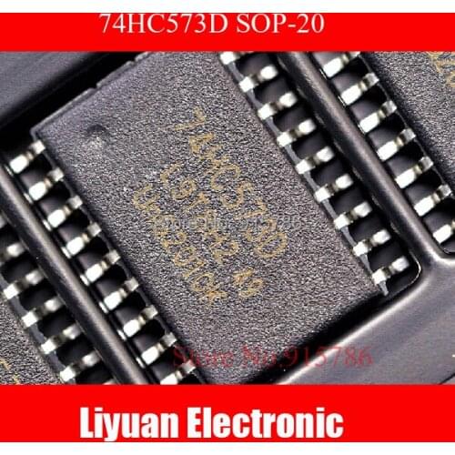 Free shipping 20PCS 74HC573D 8way tristate output D-type Latches 74HC573 HC573 SOP-20 IC