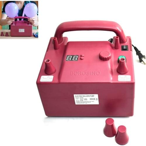BOROSINO 800W B362P Timing Quantitative Multi-functional Electric Balloon Inflator Pump Air Blower with 2 Inflation Nozzles