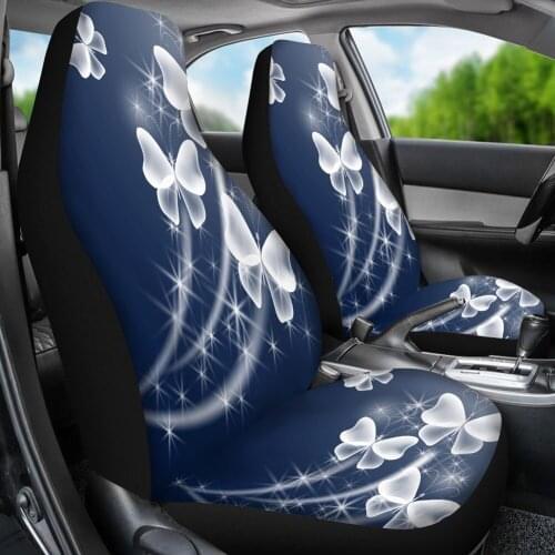 Vehicle Seat Covers Star Butterfly Pattern Slip-Resistant Car Seat Cover Easy to Install Vehicle Seat Protector Car Seat Cushion