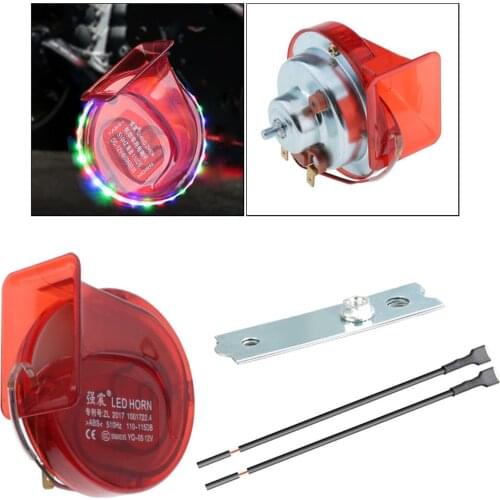 115DB 12V Electric Snail Horn ABS For Car Motorcycle Accessories Orange