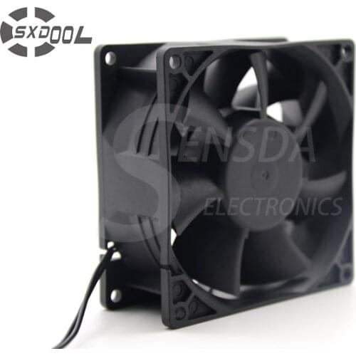SXDOOL ec fan motor manufacturers 92*92*38 mm 92mm dual voltage 115V 230V 50/60 Hz 7W 3500RPM 79.9CFM case cooling fan