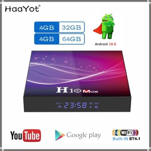 H10 Max H616 Android 10.0 Smart TV Box 4GB 32G/64GB Allwinner H616 2.4G/5G Wifi BT 4.1 6K Google Media Player Set Top Box